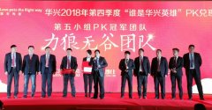 華興2018年第四季度“誰是華興英雄”PK兌現大會